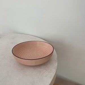 Anthropologie Pink Ceramic Bowl